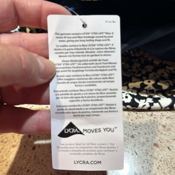 Lands End Chlorine Resistant Underwire Wrap Tankini Top, size Plus 20W — NWT - Picture 7 of 7